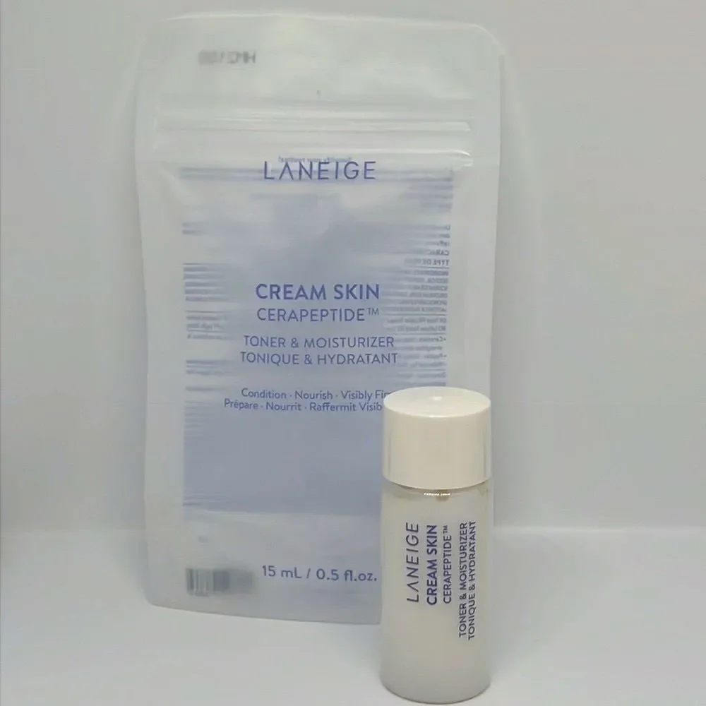 $8🌟 Laneige Cream Skin Toner & Moisturizer with Ceramides and Peptides